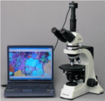 AmScope's 40X-600X Trinocular Infinity Polarizing Microscope + 9M Camera
