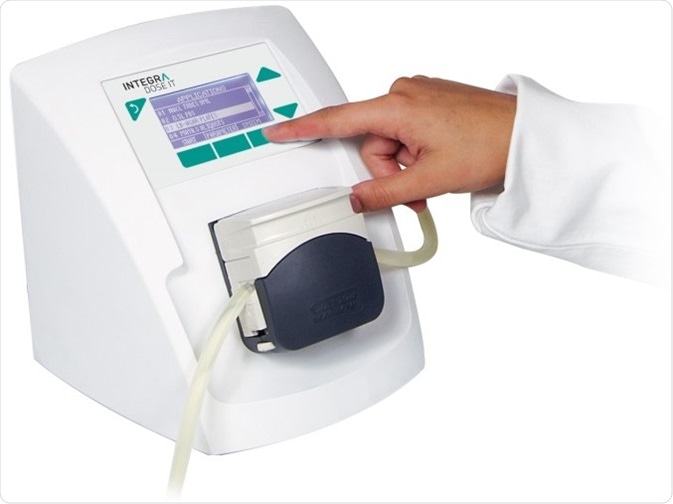 The intuitive user interface coupled with the large display makes it simple to program and operate DOSE IT