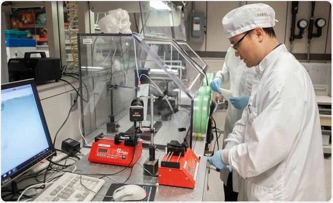 UC research associate Daewoo Han works in UC