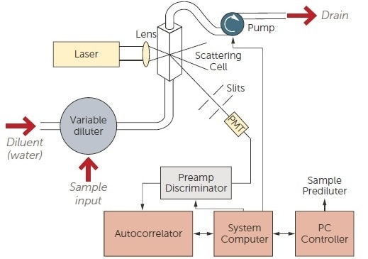 Online DLS system schematic