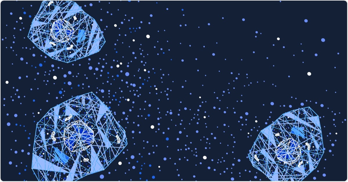 Cytokine storm cell signaling vector horizontal background. Image Credit: Whitedragon / Shutterstock