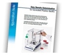 Easy density determination for consistent plastics quality with a free METTLER TOLEDO application note