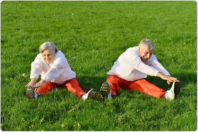 Elderly People Stretching