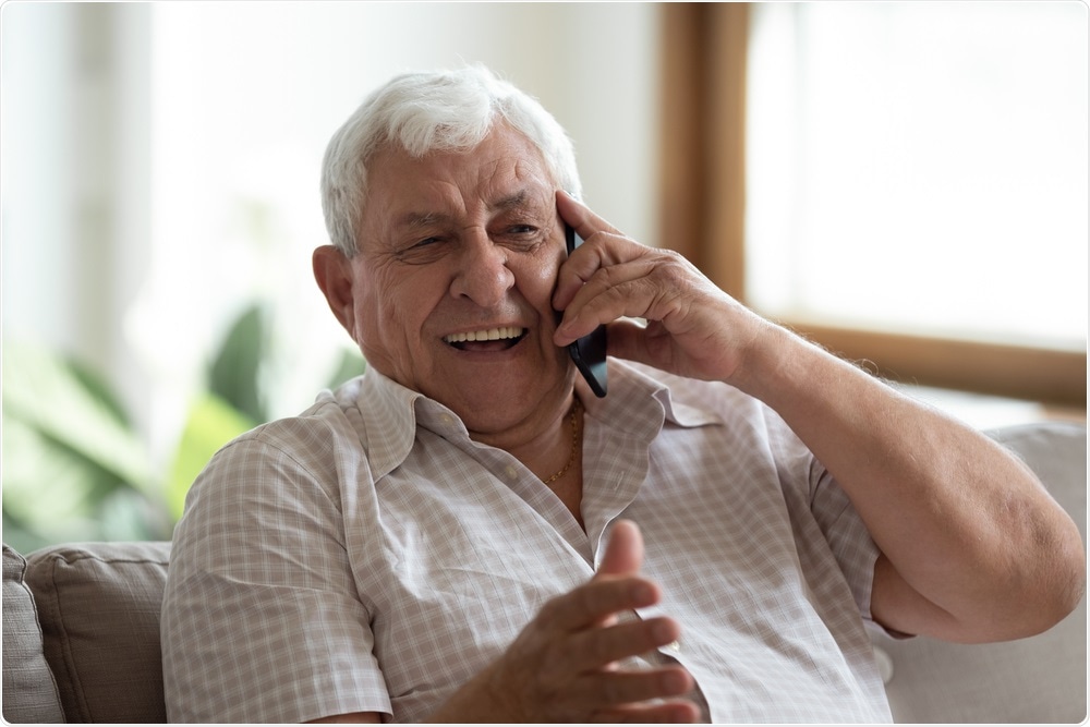Elderly Man on the Telephone