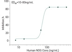 Ability to inhibit BMP4-induced alkaline phosphatase production by MC3T3E1 mouse preosteoblast cells.