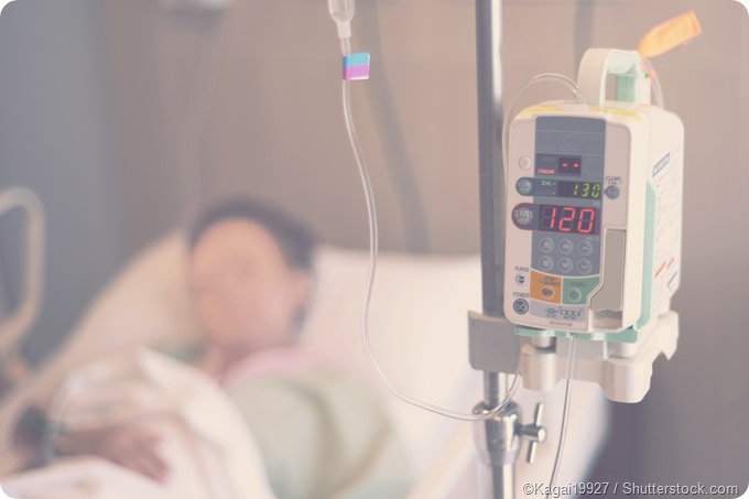 IV drip hospital patient