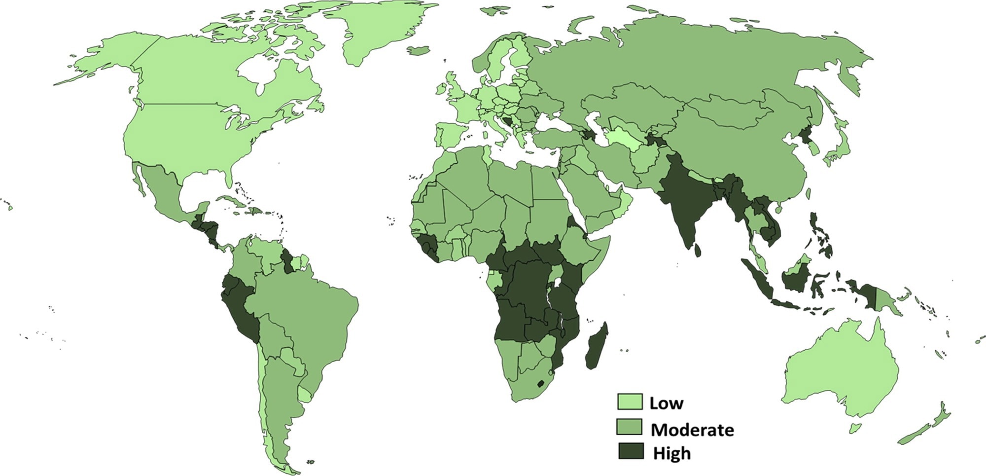The global prevalence of Zn deficiency. Nationwide Zn status based on inadequate dietary Zn and childhood growth stunting.6
