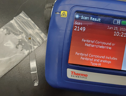 Fentanyl and methamphetamine scanning