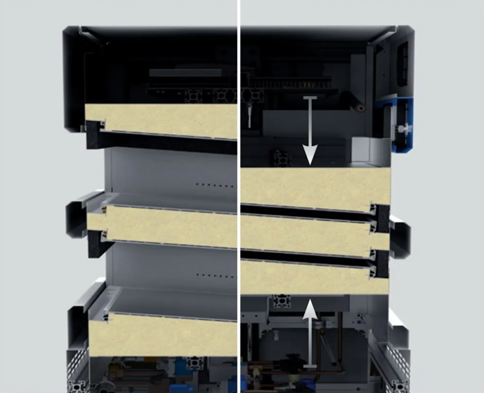 Contact shock freezer CSF61 for blood plasma freezing