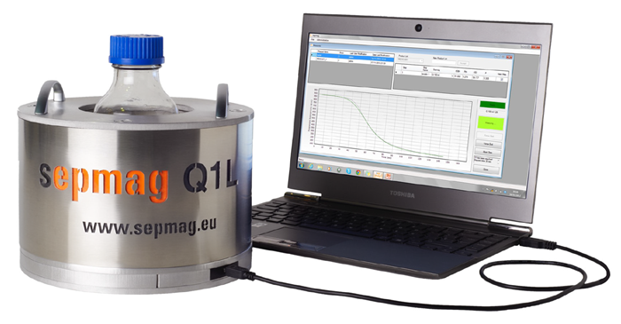 Large volumes of magnetic bead separation with sepmag® Q