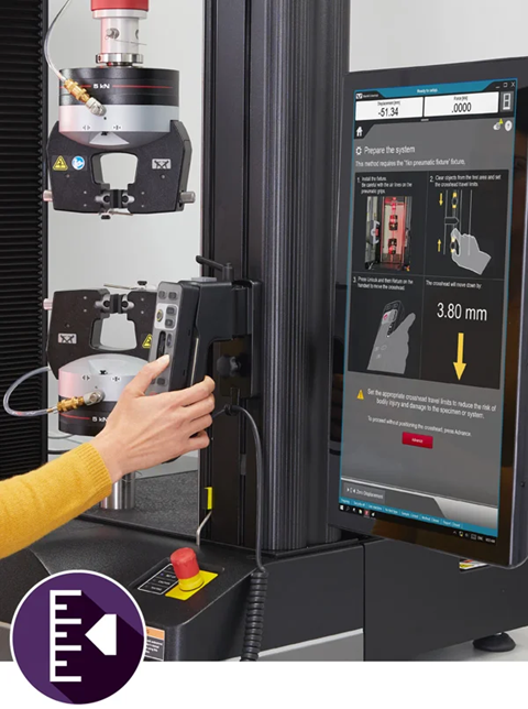 Auto positioning for the 6800 Series universal testing system