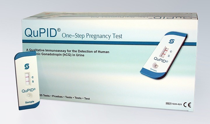 QuPID pregnancy test with optional hCG controls