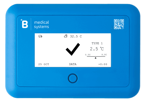 GT Mini temperature monitoring system for secure cold chain compliance