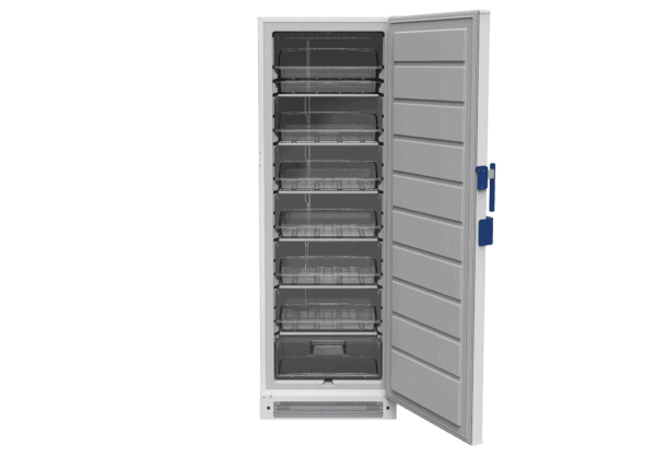 F290 medical-grade laboratory freezer with remote monitoring capabilities