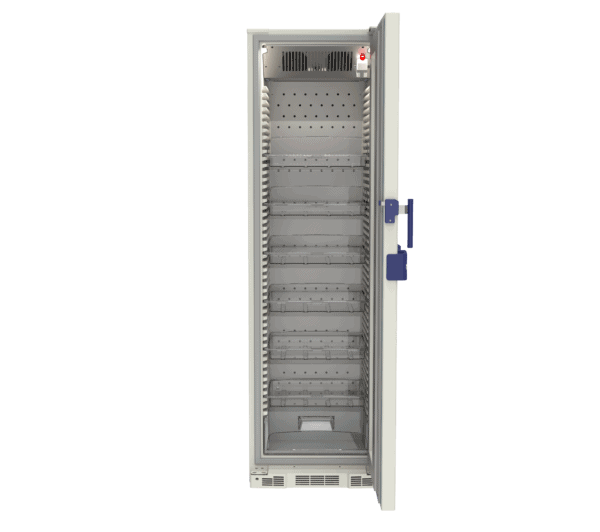 Energy-efficient B381 blood bank refrigerator with 329 L capacity