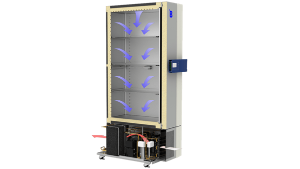 U501/5 ultra-low temperature freezer for high-volume biomedical storage