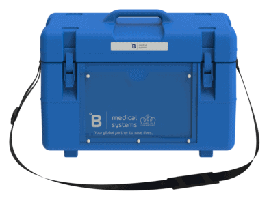 Temperature-controlled blood transport boxes for safe medical use