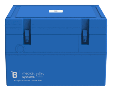 Temperature-controlled blood transport boxes for safe medical use