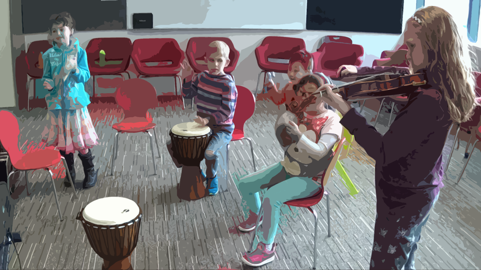 Music program teaches deaf and hard-of-hearing children to better understand sounds