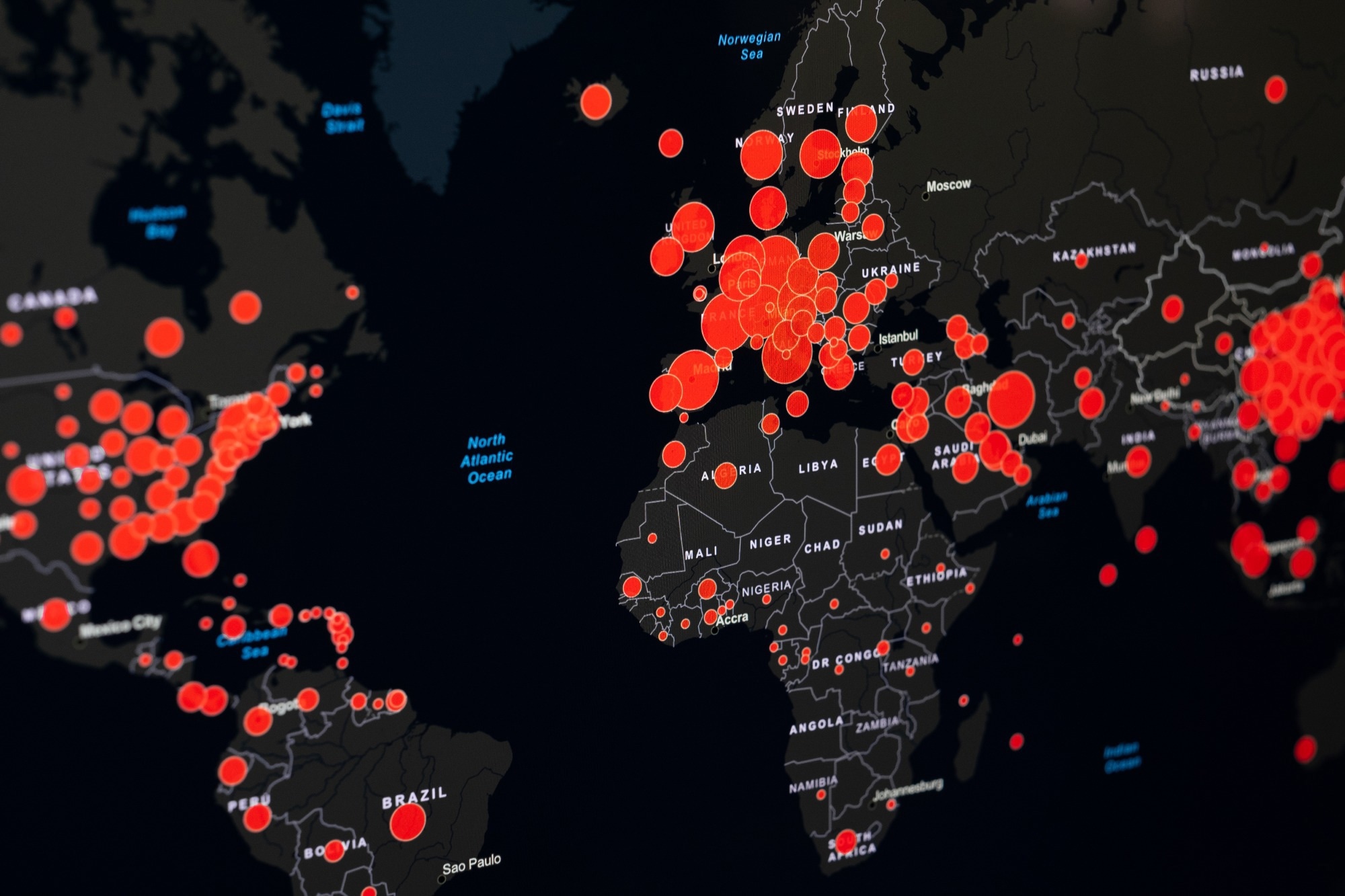 Influence of the natural radon radiation on the spread of the COVID 19 pandemic