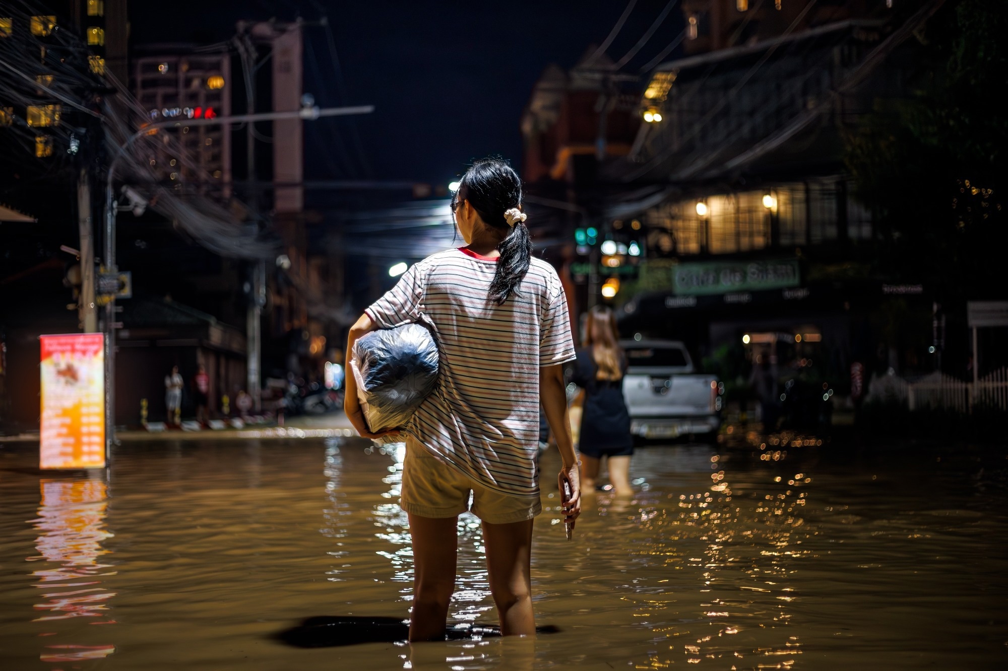 Special Report: Share on Climate Change, Floods, and Human Health. Image Credit: nutt / Shutterstock