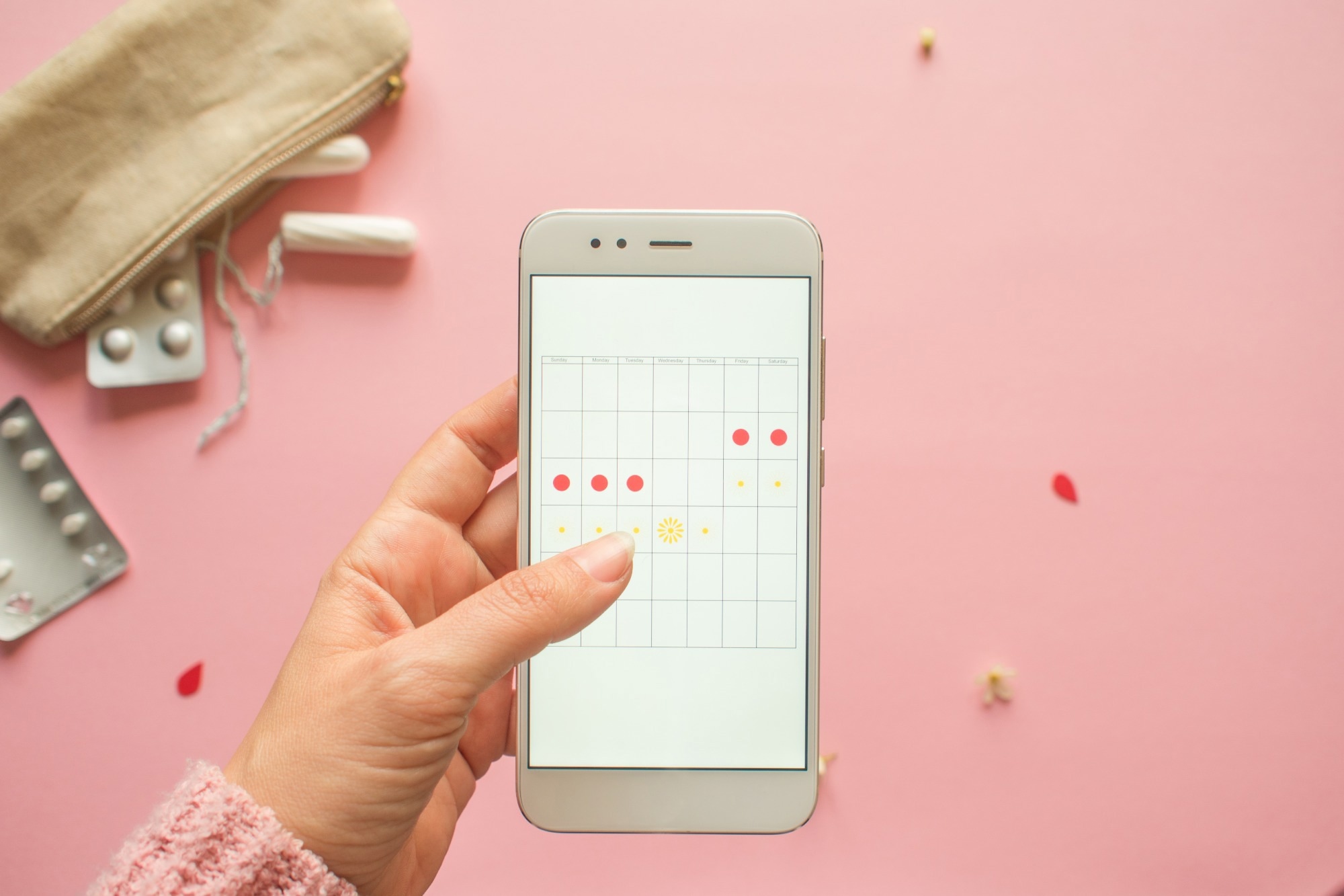 Mobile application to track your menstrual cycle and for marks.