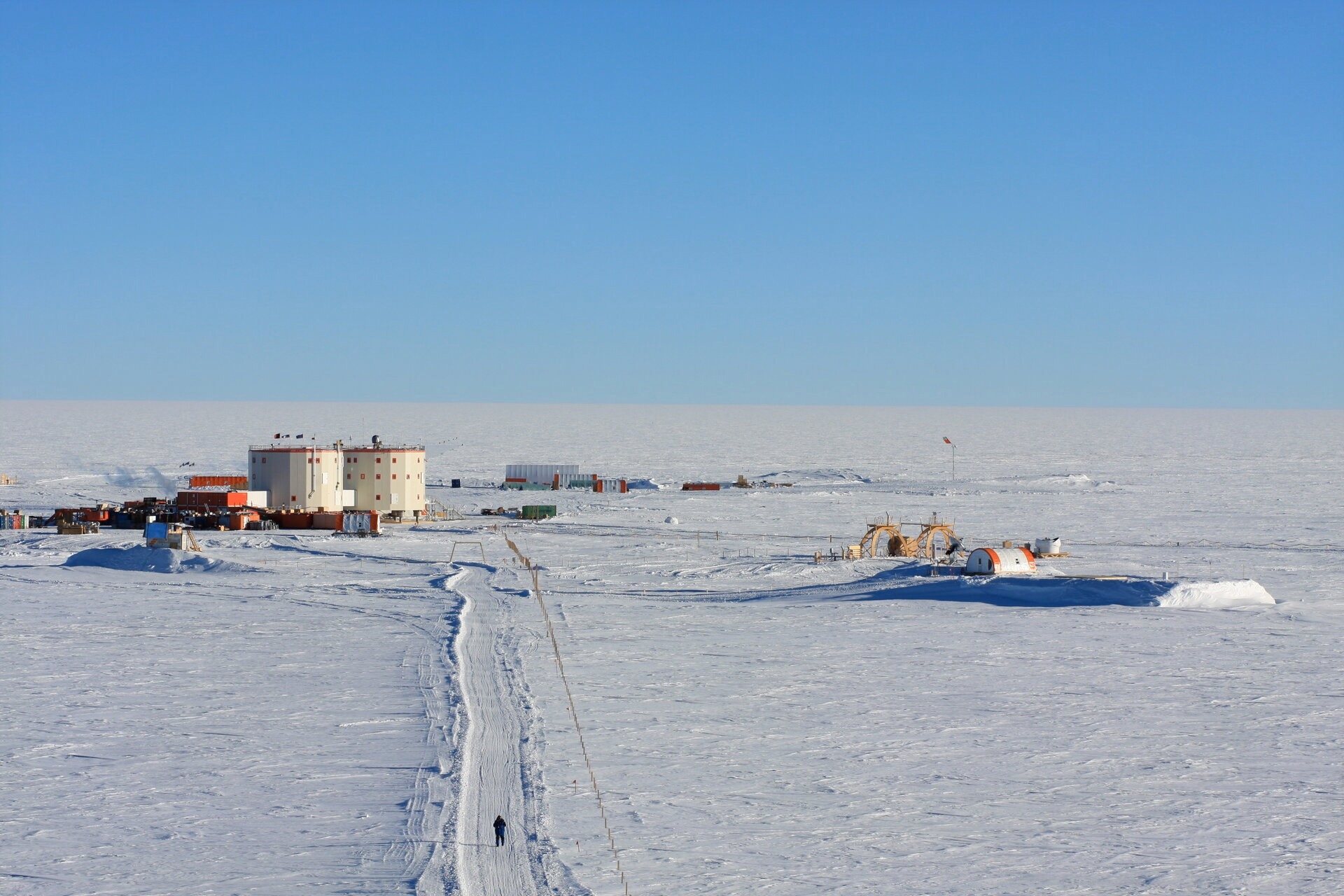 Concordia Station, the remotest base on Earth. Image Credit: European Space Agency. Study: Cortisol, testosterone and body composition changes during overwintering at Concordia in Antarctica